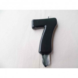 Vela nº 7 Preto 9,5cm