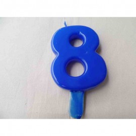 Vela nº 8 Azul 9,5cm