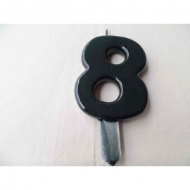 Vela nº 8 Preto 9,5cm