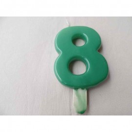 Vela nº 8 Verde 9,5cm