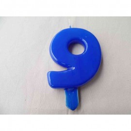 Vela nº 9 Azul 9,5cm