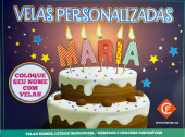 Vela Personalizada Framan Nomes e Frases