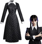 Vestido Wednesday Addams Deluxe Fato