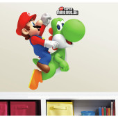 Vinil Decorativo Yoshi e Mario Super Mario Bros